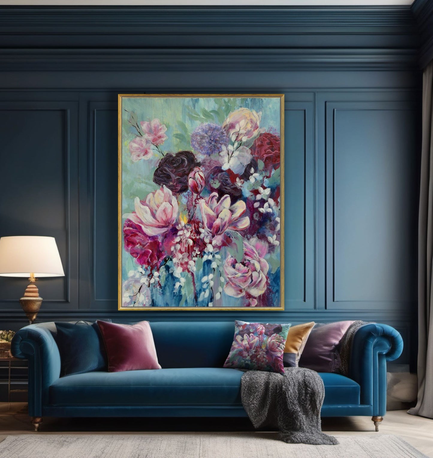 Bloom a Garden of Dreams – Framed Canvas Floral Print