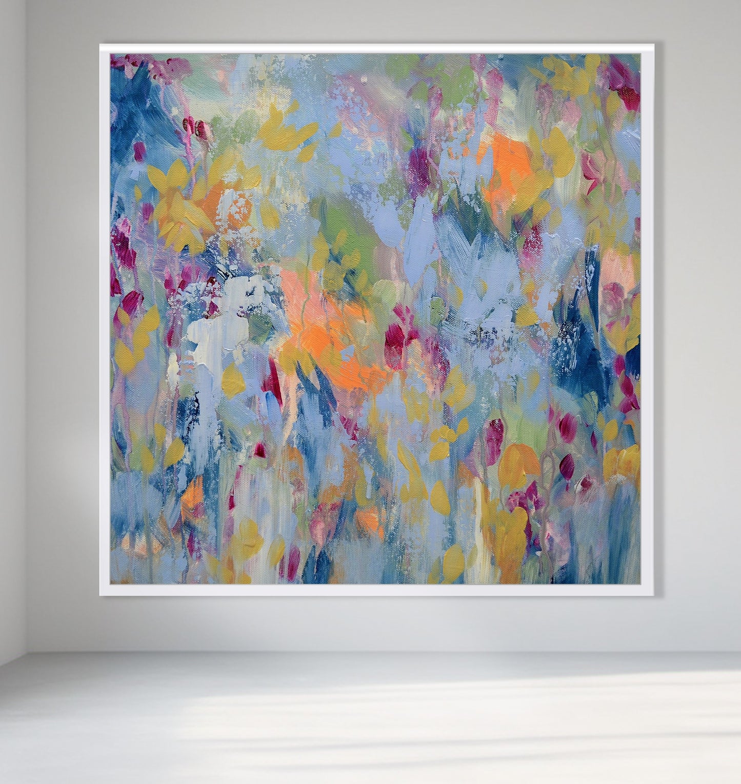 Floral Frequency - Framed Print on Paper