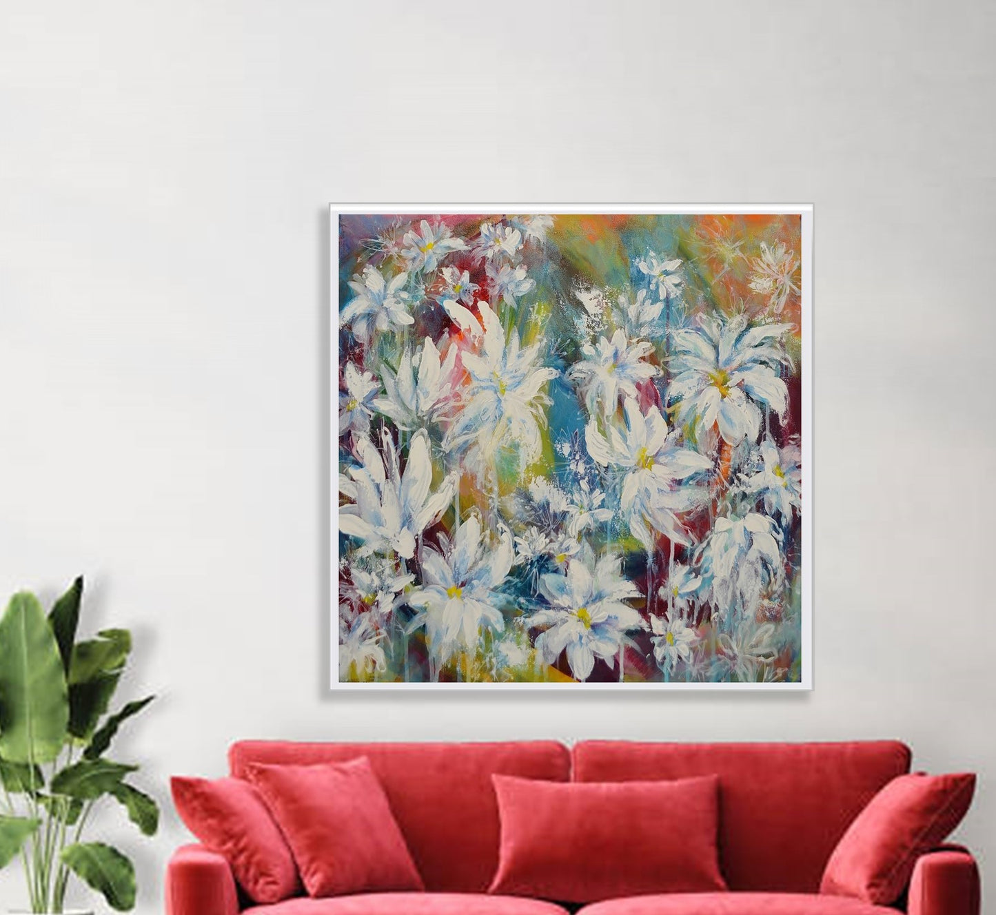 Summer Daisies - Framed Print on Paper