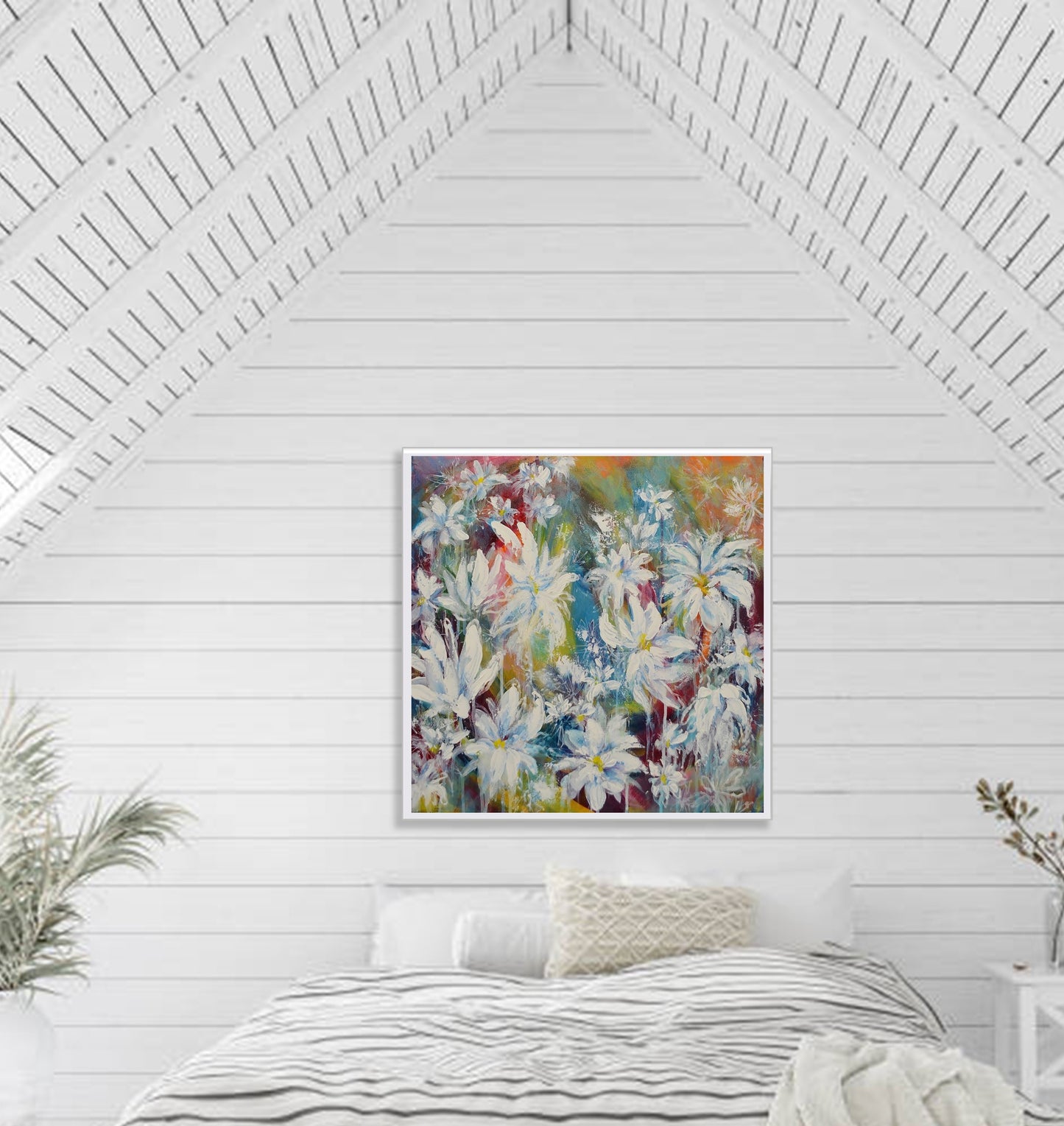 Summer Daisies - Framed Print on Paper