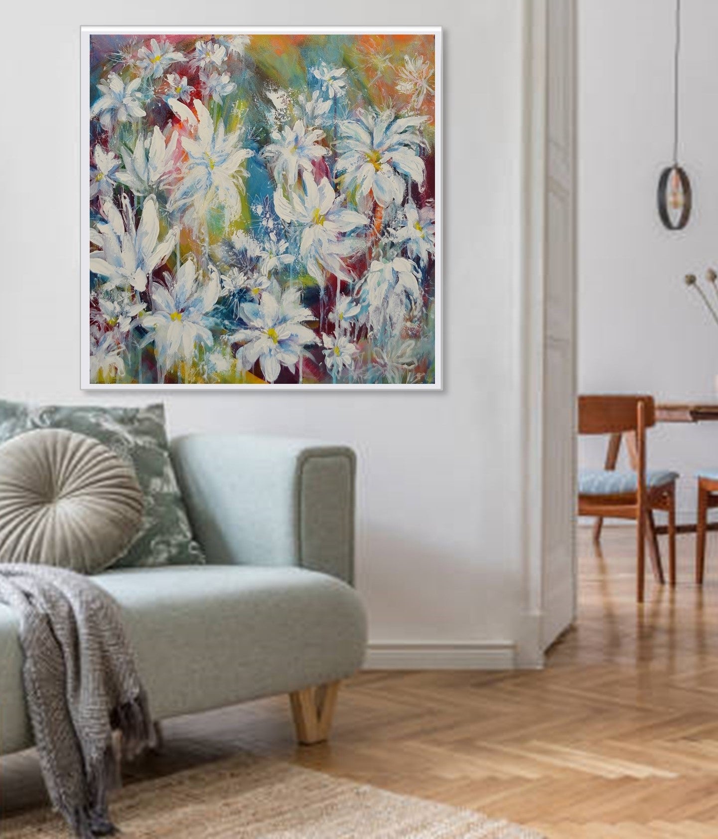 Summer Daisies - Framed Print on Paper