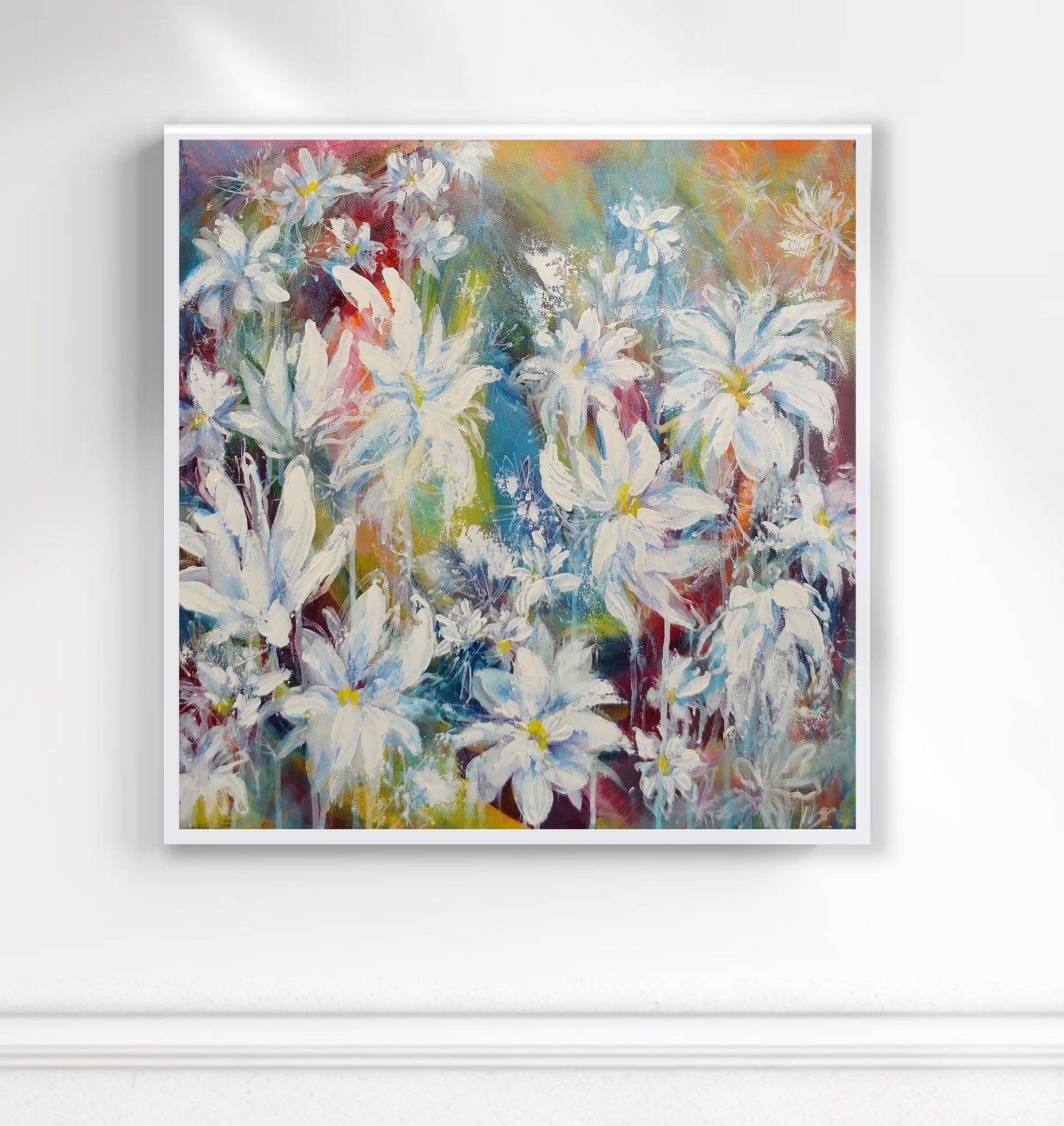 Summer Daisies - Framed Print on Paper