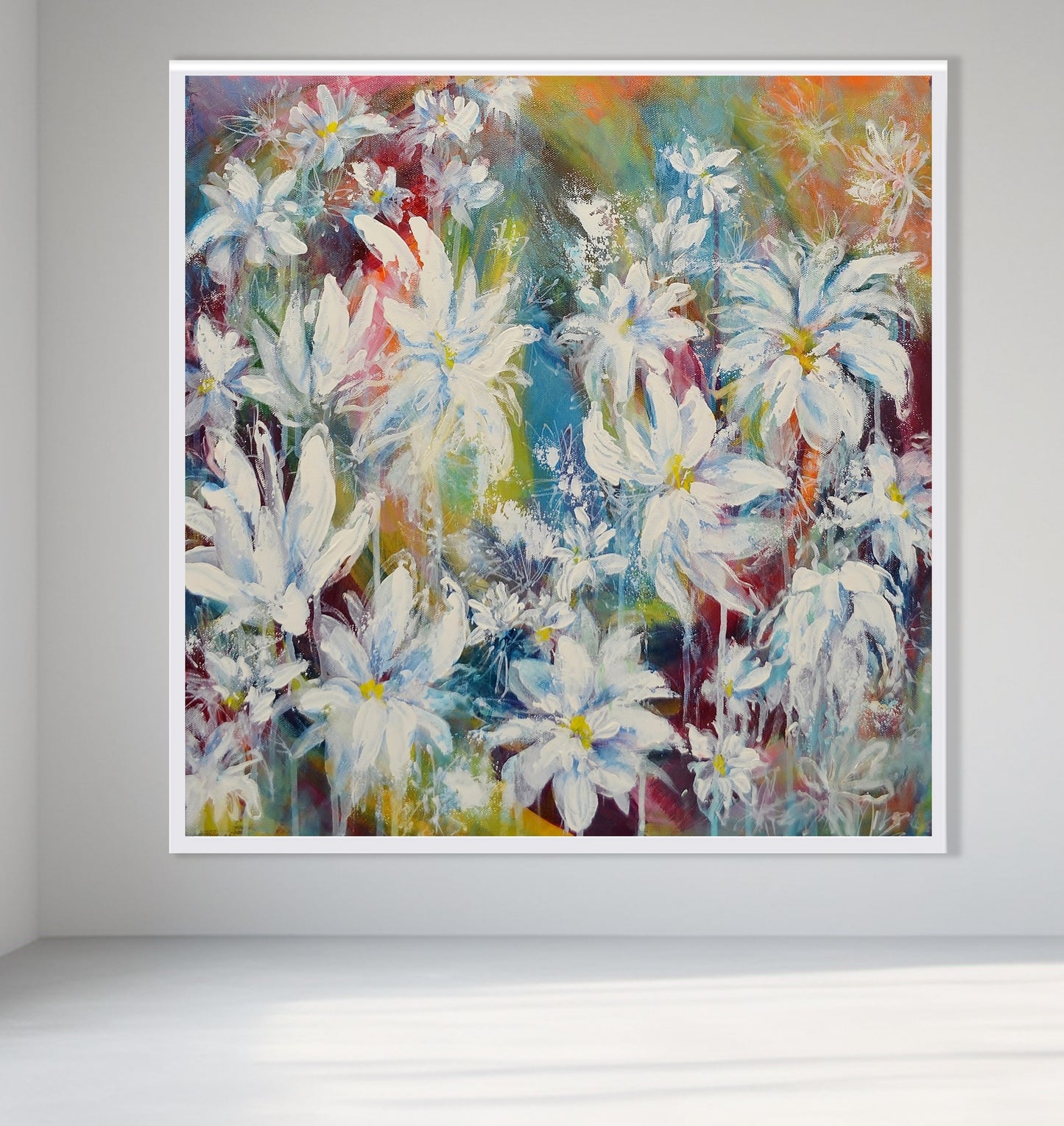 Summer Daisies - Framed Print on Paper