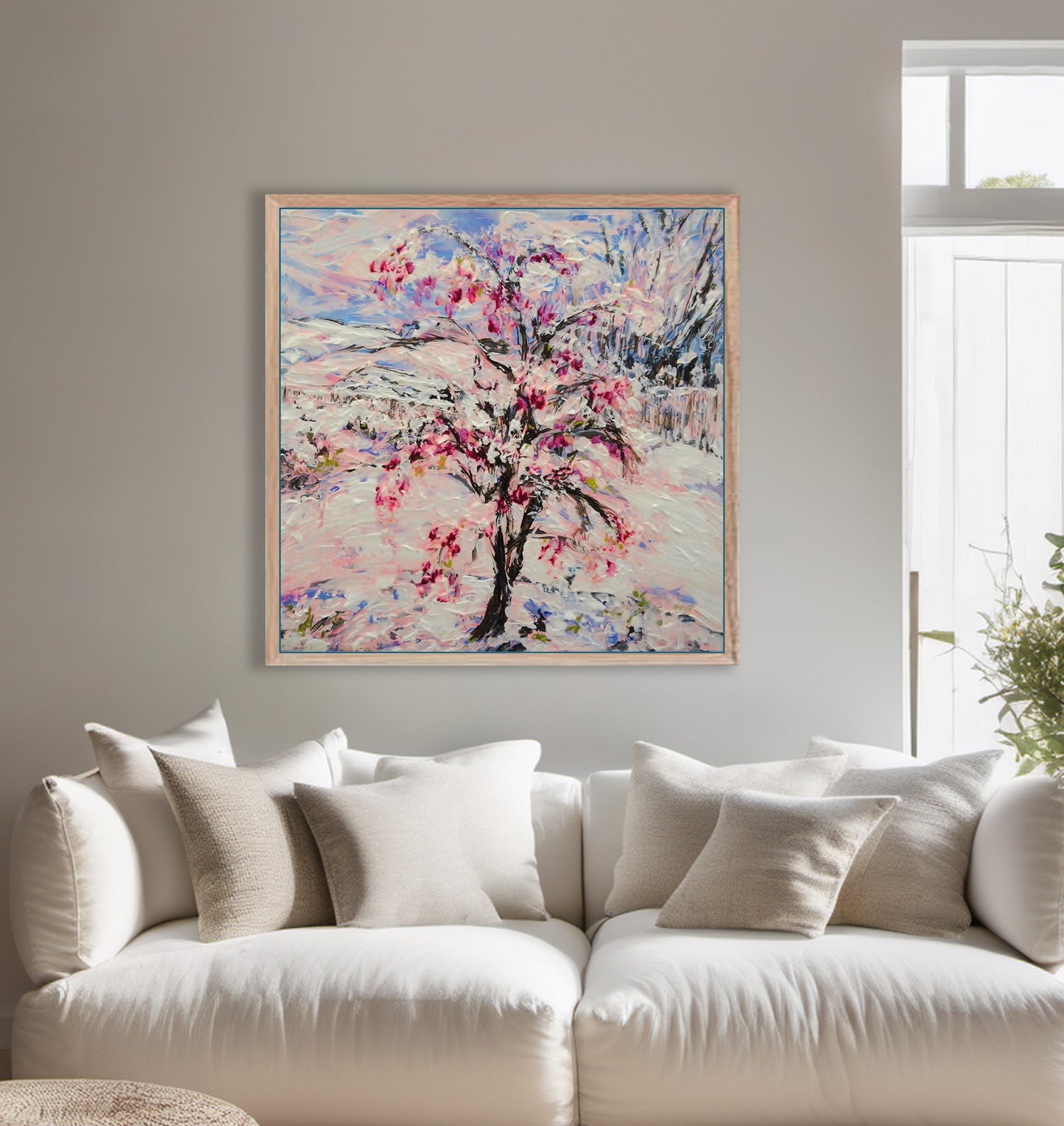Cherry Blossom Spring Snow – Fine Art Canvas Print