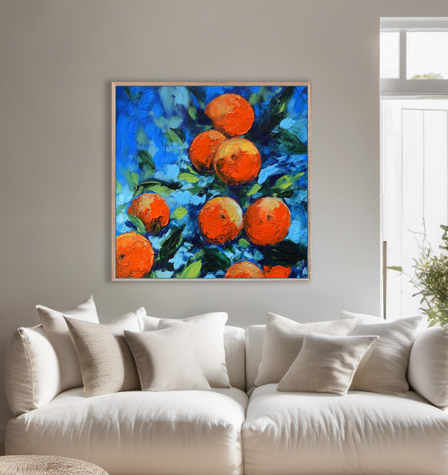 Orange Tree Harvest – Fine Art Canvas Print - Square