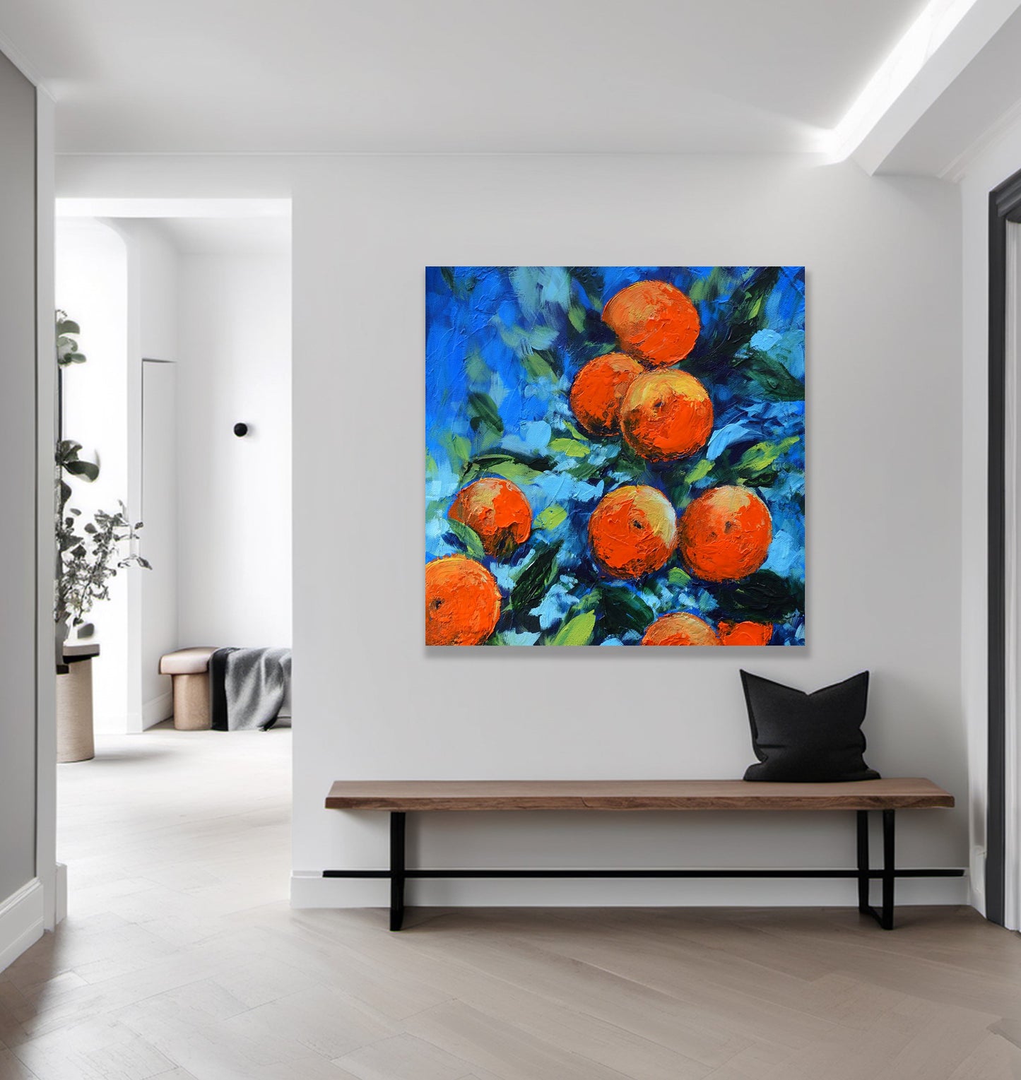 Orange Tree Harvest – Fine Art Canvas Print - Square