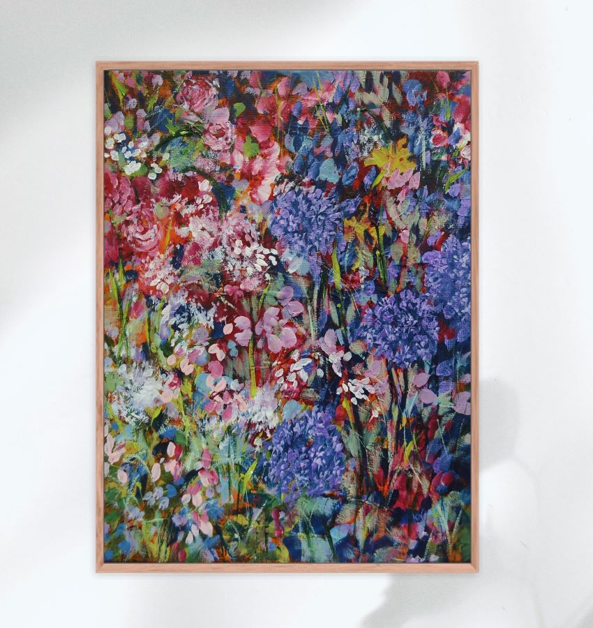 Summer Blooms North Yorkshire - Framed Print on Paper