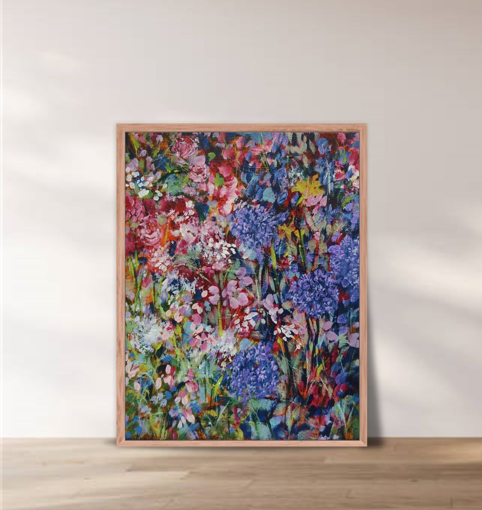 Summer Blooms North Yorkshire - Framed Print on Paper