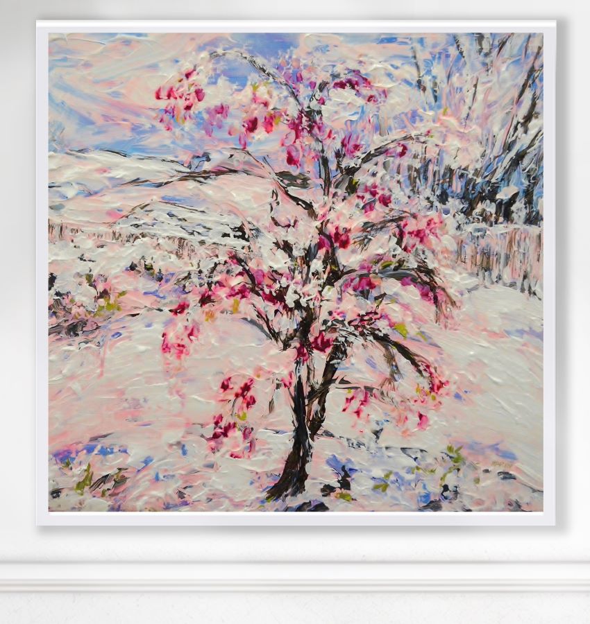 Cherry Blossom Spring Snow – Fine Art Canvas Print