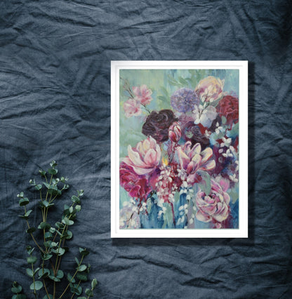 Bloom a Garden of Dreams – Framed Canvas Floral Print