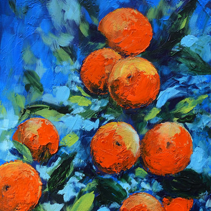 Orange Tree Harvest – Fine Art Canvas Print - Square