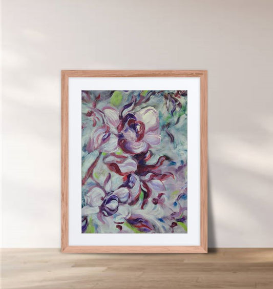 Early Season Whispers Magnolias Framed & Mounted Fine Art Print