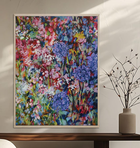 Summer Blooms North Yorkshire - Framed Print on Paper
