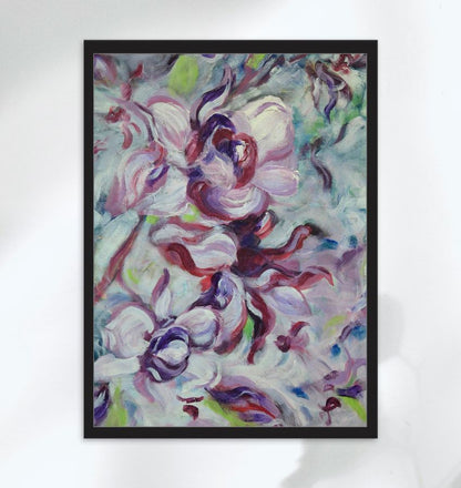 Early Season Whispers Magnolias Framed Matte Art Print on Paper